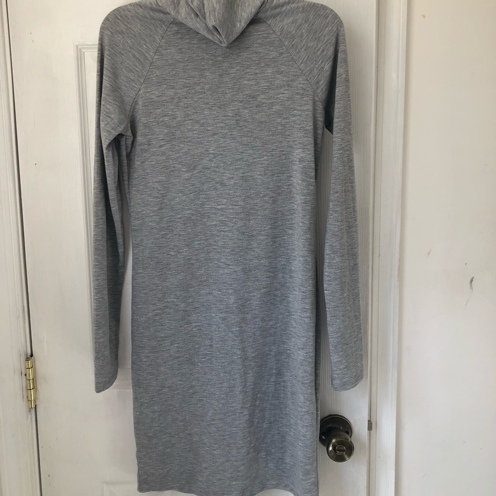 Gray turtle neck dress